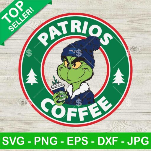 Grinch Bougie Patriots NFL Starbucks Coffee SVG