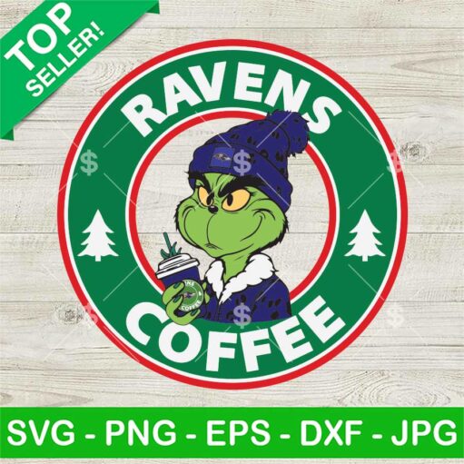 Grinch Bougie Baltimore Ravens Nfl Starbucks Coffee Svg