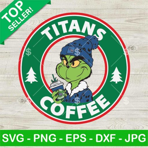 Grinch Tennessee Titans Nfl Starbucks Coffee Svg