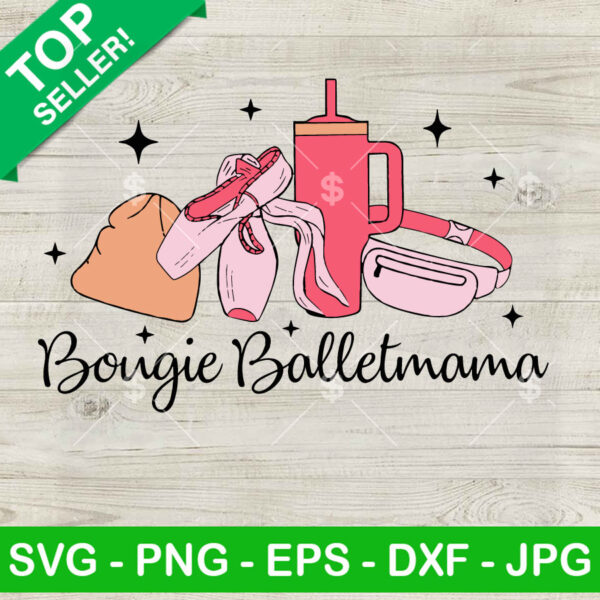 Basic Ballet Mama Tumbler And Bag SVG, Ballet Christmas Mom SVG, Basic Mama SVG PNG