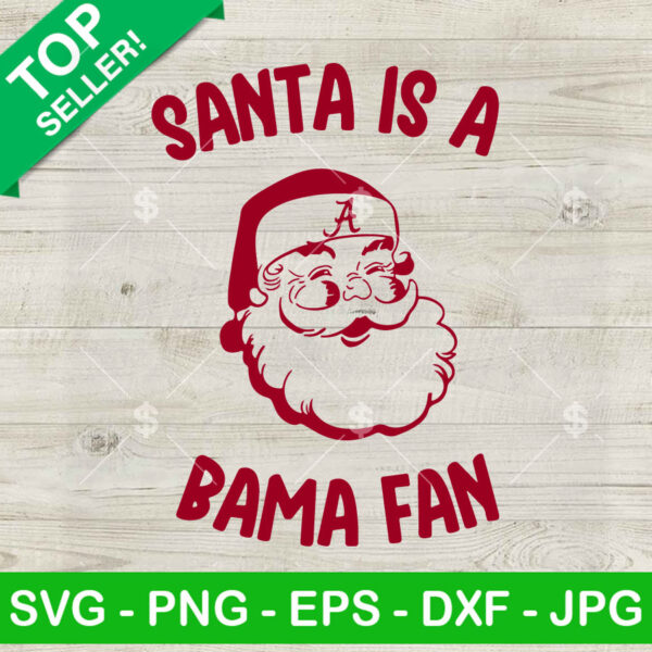 Santa is a Bama fan SVG