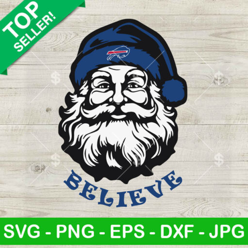 Santa Claus Believe Buffalo Bills Svg