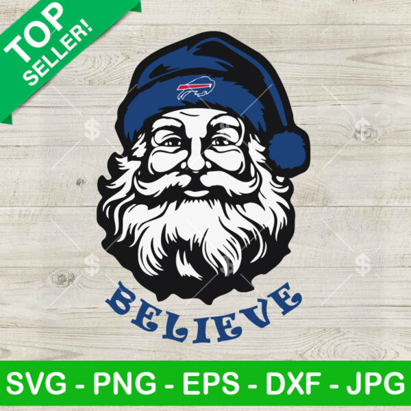 Santa claus Believe Buffalo Bills SVG