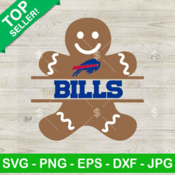 Gingerbread man Buffalo Bills SVG, Gingerbread man christmas Buffalo Bills Football SVG, Buffalo Bills NFL SVG PNG