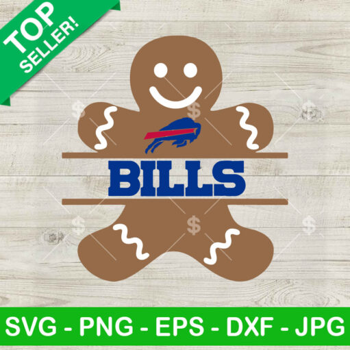Gingerbread Man Buffalo Bills Svg