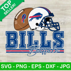 NFL Buffalo Bills Football Team SVG, Buffalo Bills Helmet And Ball SVG, Buffalo Bills SVG PNG EPS DXF