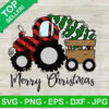 Christmas Tractor Tree Farm SVG