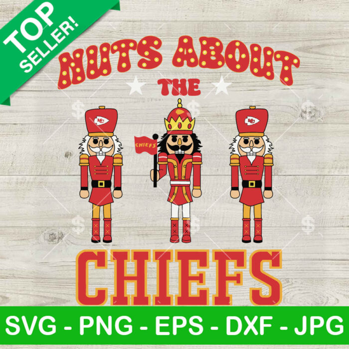 Nuts About The Chiefs SVG, Kansas City Chiefs SVG, Nutcracker Christmas KC Chiefs SVG