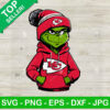 Grinch Wearing Kansas City Chiefs Hoodie PNG