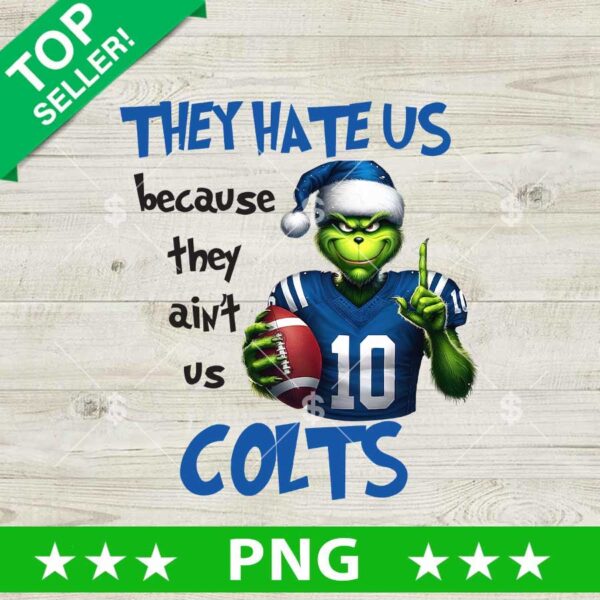 They Hate Us Because They Ain't Us Colts PNG