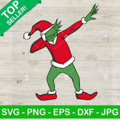 Grinch dabbing christmas SVG