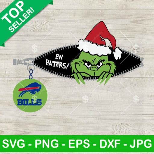 Ew Haters Grinch Christmas Buffalo Bills SVG