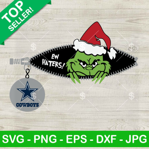 Ew Haters Grinch Christmas Cowboys SVG