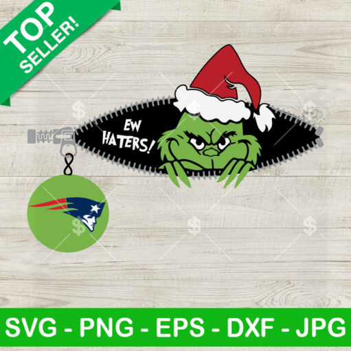 Ew Haters Grinch Christmas Patriots SVG