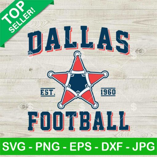 Dallas Football Est 1960 SVG