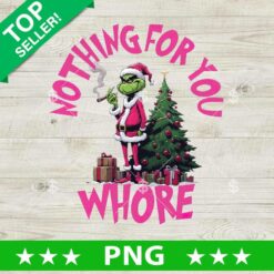 Grinch Nothing For You Whore PNG