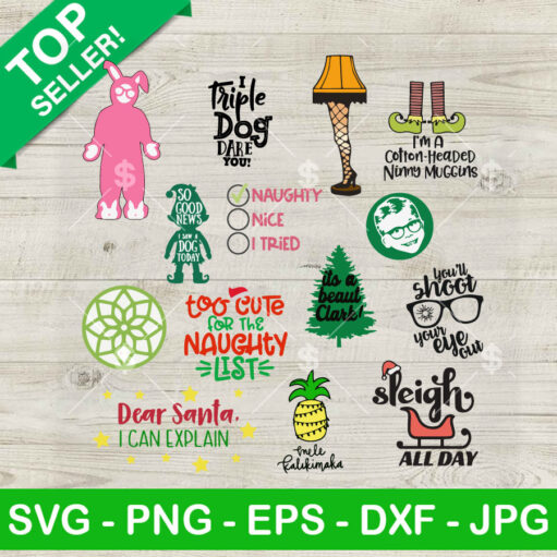 A Christmas Story Movie Bundle Svg