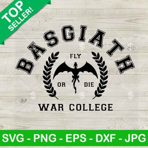 Basgiath Fly or Die War college SVG