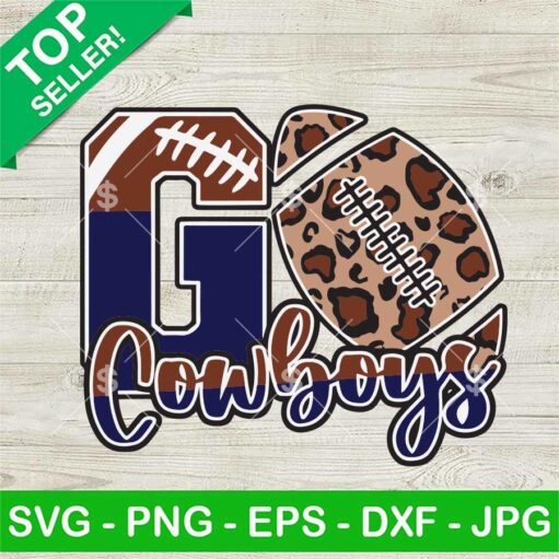 Leopard Go Cowboys Svg