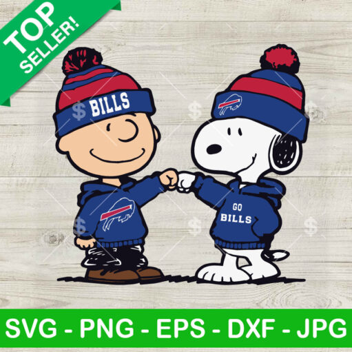 Buffalo Bills Snoopy And Charlie Brown Svg
