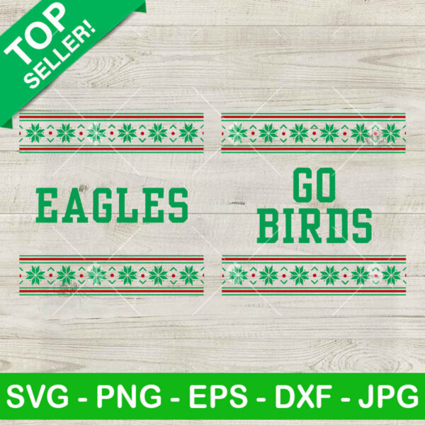 Philadelphia Eagles Ugly Sweater Christmas SVG, Go Birds SVG, Christmas NFL Sweater SVG, Football Team SVG PNG DXF EPS