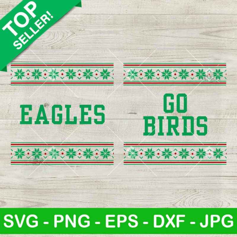Philadelphia Eagles Ugly Sweater Christmas SVG, Go Birds SVG, Christmas NFL Sweater SVG, Football Team SVG PNG DXF EPS