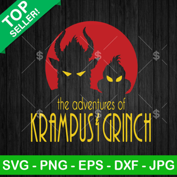 Krampus and Grinch SVG