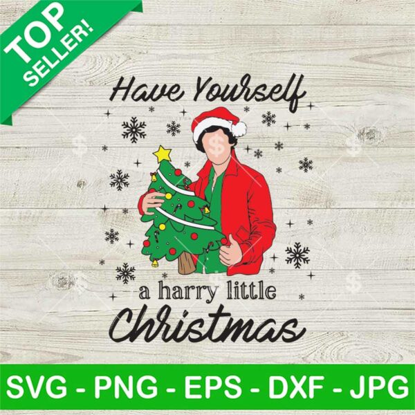 Have Yourself A Harry Little Christmas SVG, Harry Styles Christmas Tree SVG, Harry Xmas SVG Cut Files