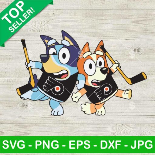 Bluey Bingo Philadelphia Flyers NHL SVG