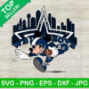 Mickey Mouse Dallas CowBoys Skyline SVG