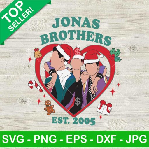 Jonas Brothers Merry Christmas Svg