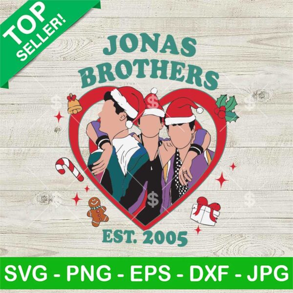Jonas Brothers Merry Christmas SVG