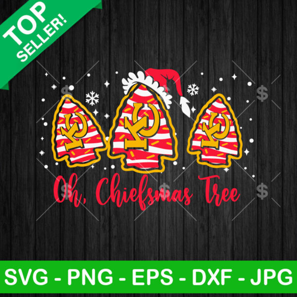 Kansas City Chiefs Oh Christmas Tree SVG