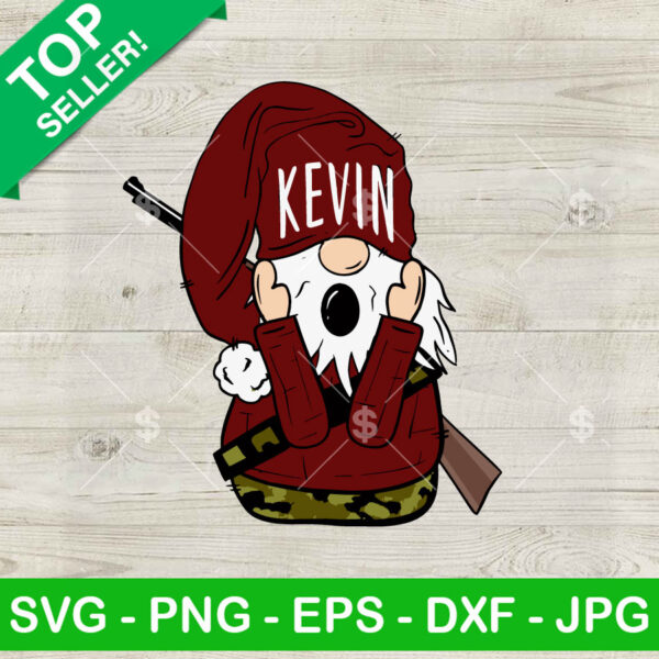 Gnome Kevin Home Alone SVG, Funny Kevin Home Alone SVG, Gnome Alone SVG PNG DXF EPS