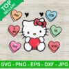 Hello Kitty Valentine Candy Hearts SVG