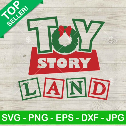 Christmas Toy Story Land Svg