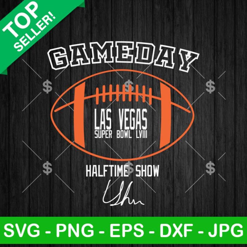 Game Day Usher Super Bowl LVIII Halftime Show SVG, Usher Super Bowl LVIII SVG, Super Bowl LVIII Halftime Show SVG PNG EPS