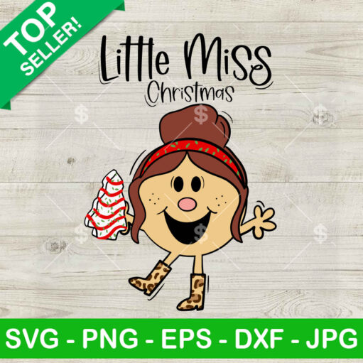 Little Miss Christmas Svg