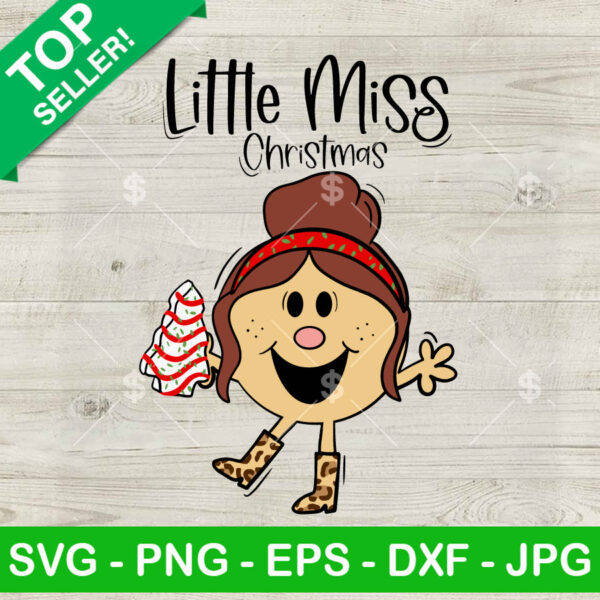 Little Miss Christmas SVG
