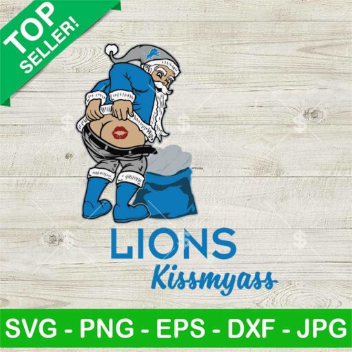 Detroit Lions Merry Kissmyass SVG