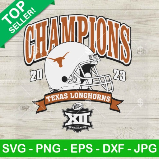 Big 12 Football Champions Texas Longhorns SVG