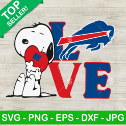 Snoopy Love Buffalo Bills NFL SVG, Snoopy NFL Bills Football Team SVG, Snoopy Buffalo Bills SVG PNG DXF EPS