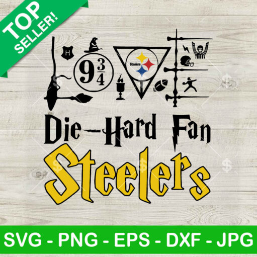 Harry Potter Die Hard Fan Steelers Svg