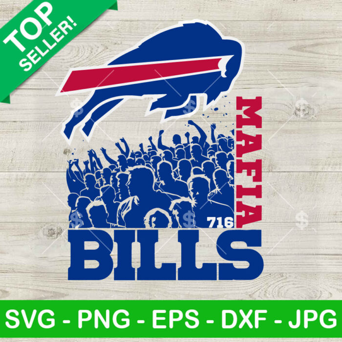 Buffalo Bills Mafia SVG, Buffalo Bills NFL SVG, Football Team Logo SVG PNG DXF EPS