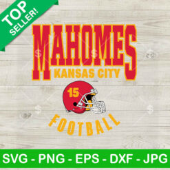 Mahomes Kansas City Football Helmet SVG, Patrick Mahomes Kansas City Football SVG, Kansas City Chiefs Football SVG