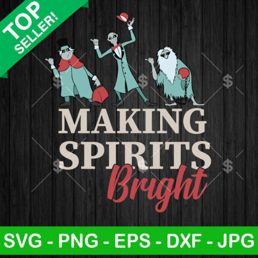 Haunted Mansion Making Spirits Bright Svg