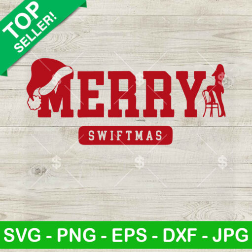 Merry Swiftmas Taylor Swift Santa Hat SVG