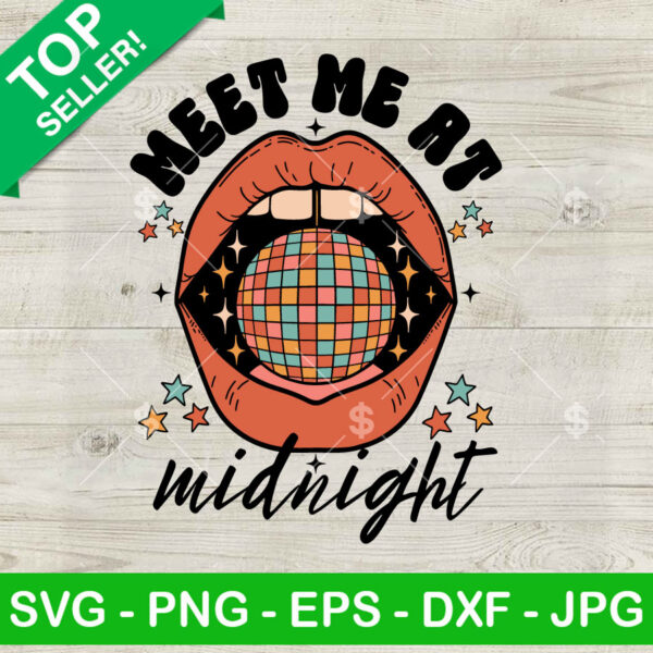 Meet Me At Midnight Disco Ball SVG