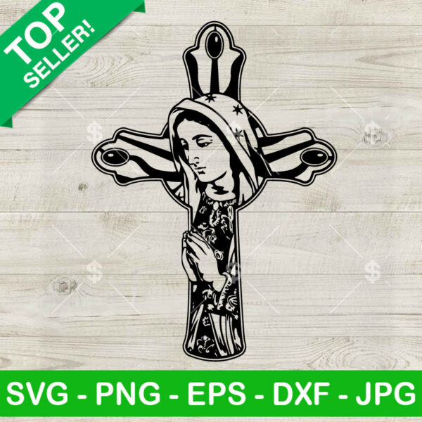 Virgen De Guadalupe Cross SVG