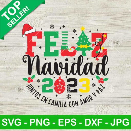 Feliz Navidad 2023 SVG